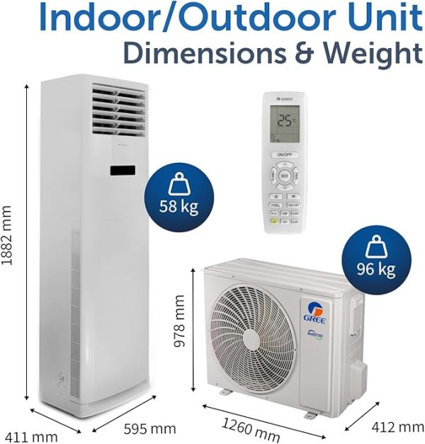 Gree Free Standing Air Conditioner iFLOWIND-60C3 5.0 Ton, Inverter Compressor (Free Standard Installation) - Image 2