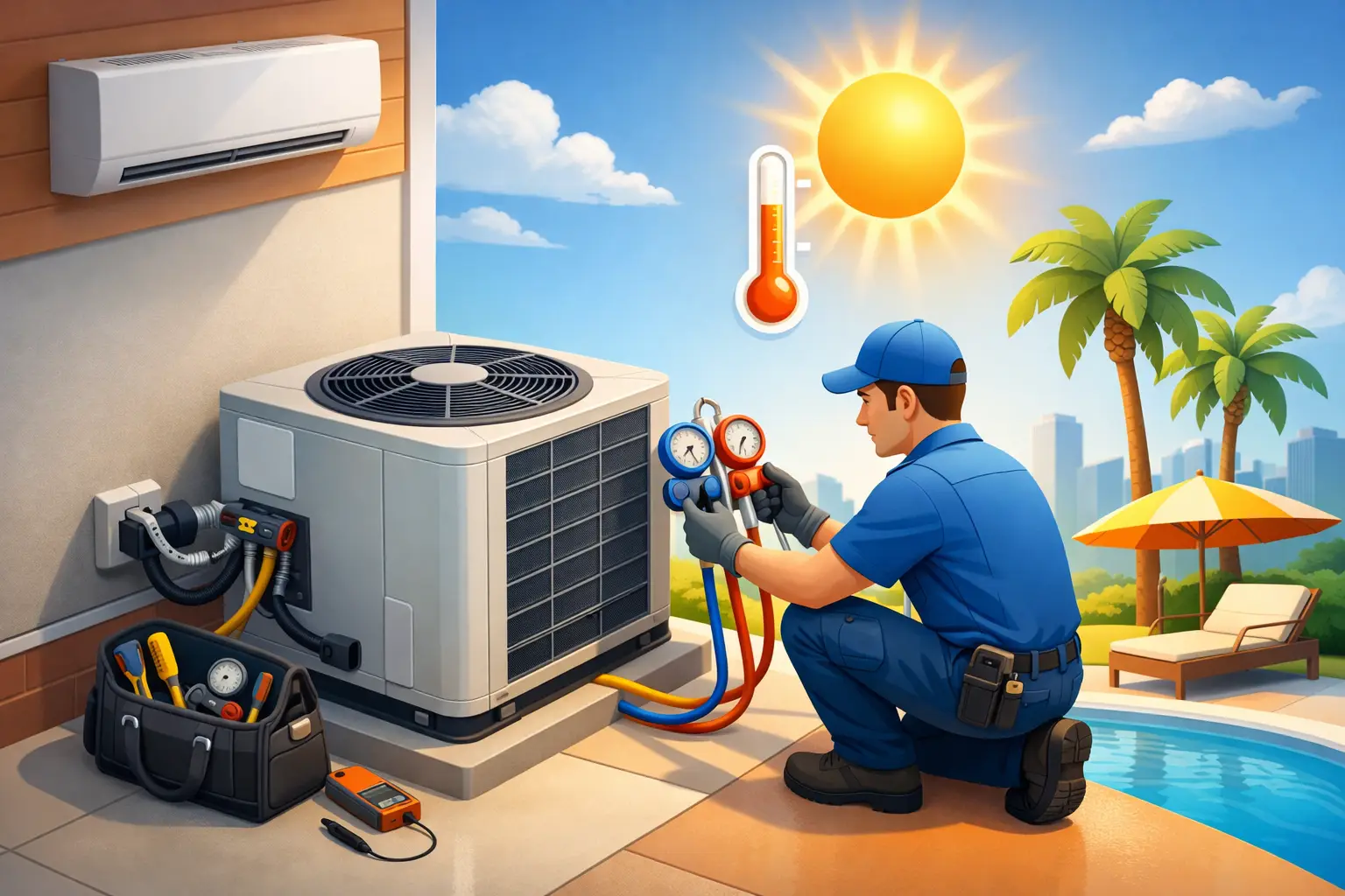 How Often Should AC Be Serviced in Hot Climates?