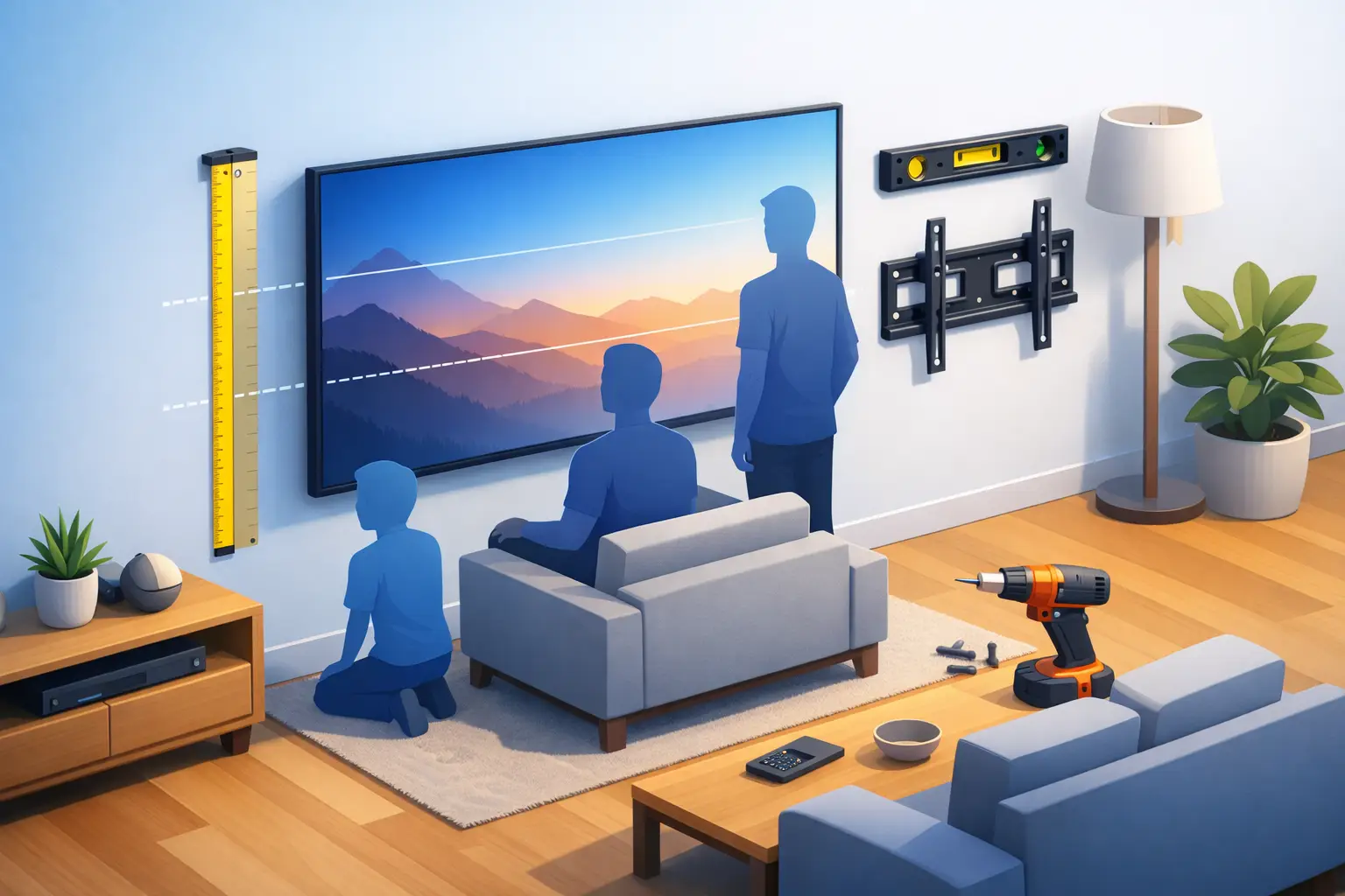 Choosing the Right Wall Mount Height for TV