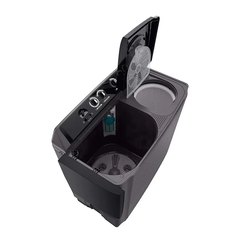 LG Twin Tub Washing Machine 14kg P2061NT – Semi Automatic Washer, Middle Black - Image 3
