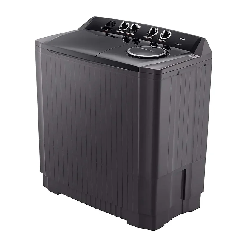 LG Twin Tub Washing Machine 14kg P2061NT – Semi Automatic Washer, Middle Black