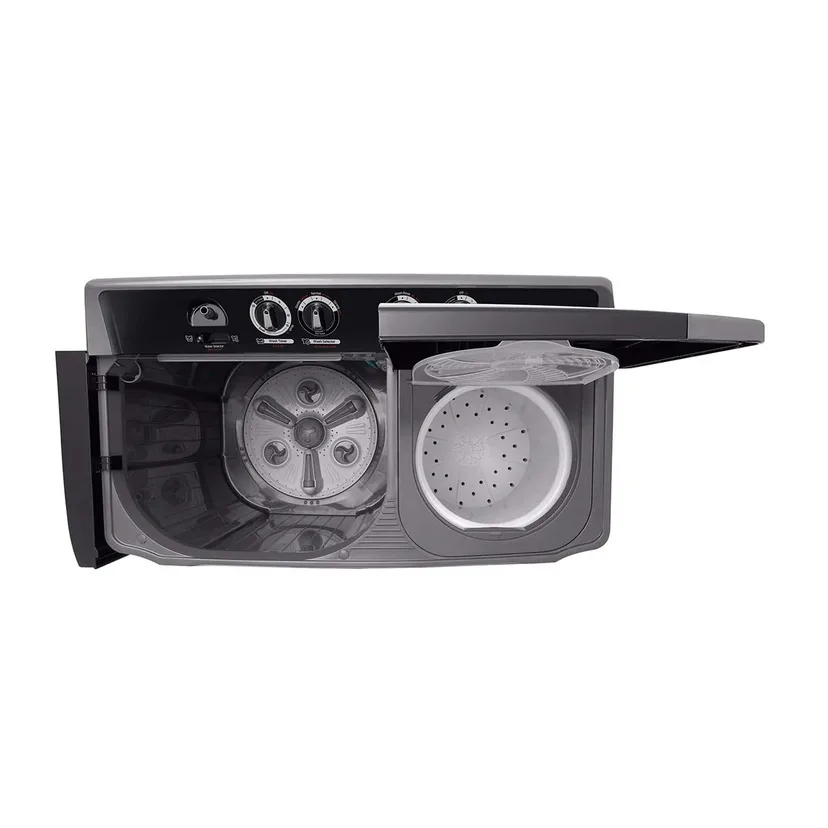 LG Twin Tub Washing Machine 14kg P2061NT – Semi Automatic Washer, Middle Black - Image 4